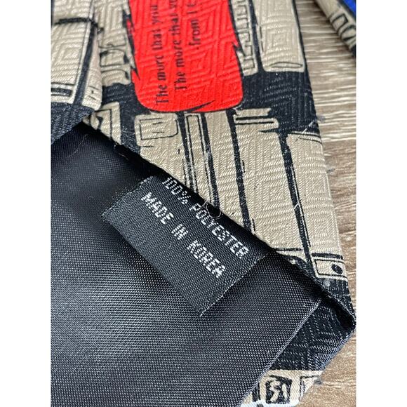 Dr.‎ Seuss Vintage Library Bookshelf Tie Necktie Cat in the Hat Novelty Menswear - Picture 4 of 9